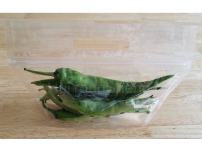 Clear Chili Laminated Bunch Bag